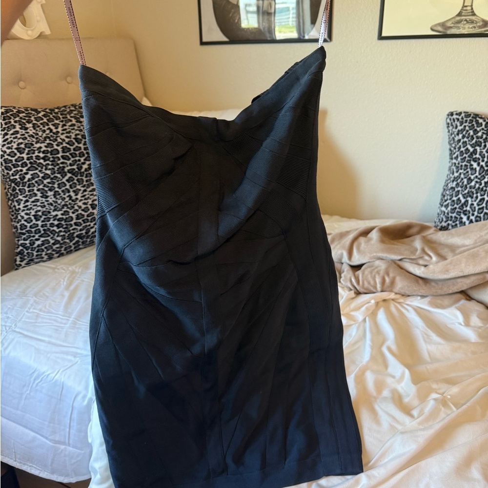 Herve Leger Strapless Bandage Dress